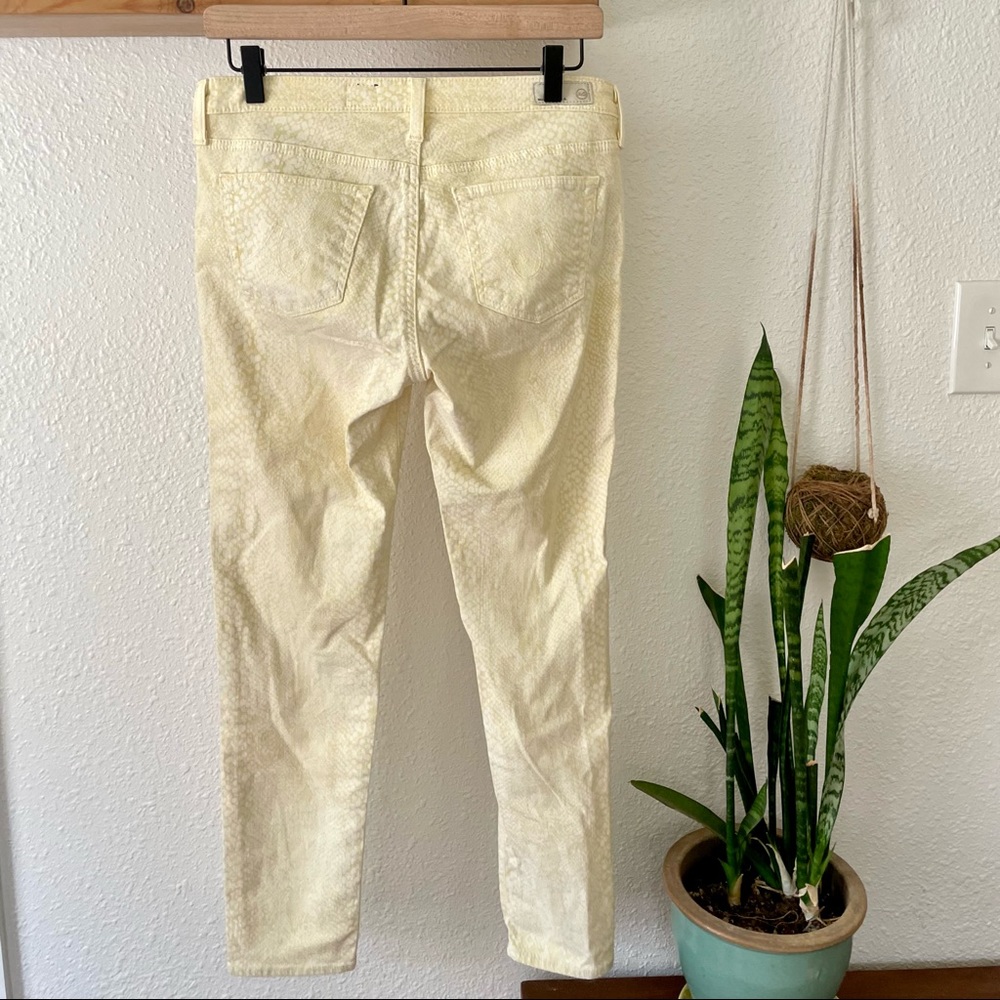 AG yellow python skinny jean - Picture 3 of 6